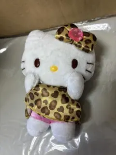 ハローキティ ヒョウ柄 ぬいぐるみ マスコット