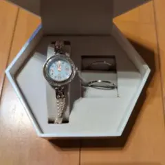 SUN FLAME パールブレスウォッチ リングセット