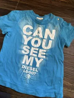 DIESEL 青 Tシャツ プリント18M 80㎝〜90㎝