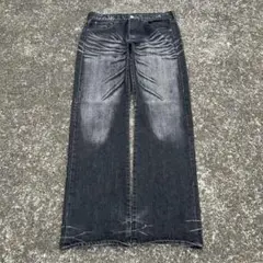 00s faded black denim pants archive y2k