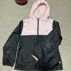 HEAD フード付きウィンドブレーカー 黒とピンク