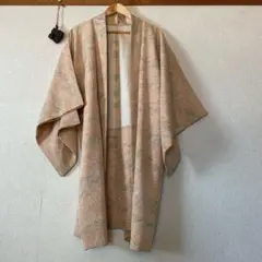 木*子様 羽織　正絹　芝　葉柄