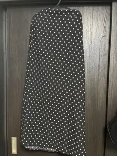 fifth 黒白ドット フレアロングスカート