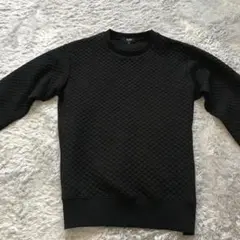 BEAMS HEART ブラック キルティング スウェット S