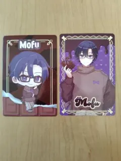 #0318 カラフルピーチ バレンタイン トレーディングカード もふ2種