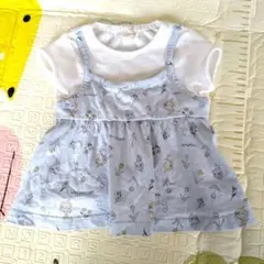 アンパンマン　ドキンちゃん　コキンちゃんanpanman 花柄　半袖 80