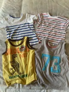 男児Tシャツとタンクトップ　4点セット
