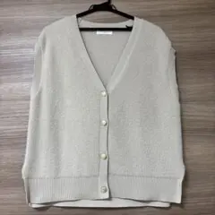 OPAQUECLIP ベージュ ニットベスト Mサイズ