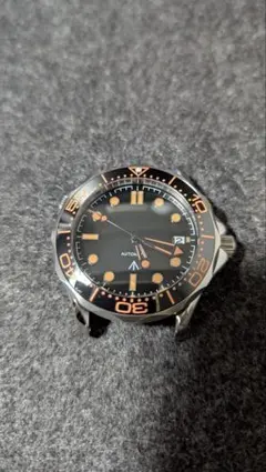 自動巻きダイバーズウォッチ41mm ブラック/オレンジ - メルカリ