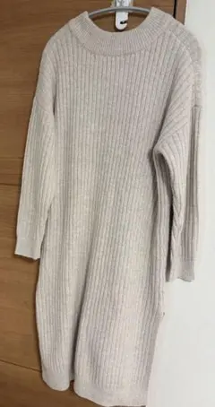 grove ニットワンピース ベージュ L