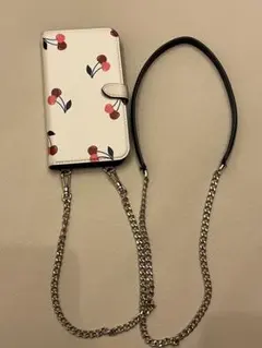 kate spade チェリー柄 iPhone 13pro ショルダー　チェーン