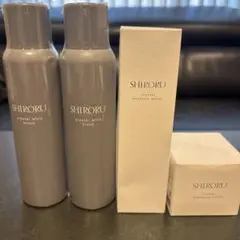 SHIRORU クリスタルホイップ ブラック 化粧水 クリーム セットのサムネイル