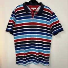 TOMMY ポロシャツ　XL ボーダー　綿