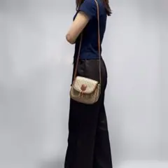 CELINE セリーヌ　マカダム　PVC×レザー　ショルダーバッグ　斜めがけ可能