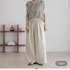 【美品】ローリーズファーム ホップサックイージーパンツ