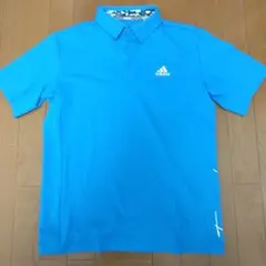 ひ*ろ様 adidas golf アディダス ゴルフ ポロシャツ Lサイズ 青