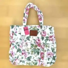 新品 Barbie バービー キャンバス トート 花柄 ピンク トートバッグのサムネイル
