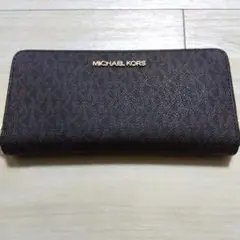 MICHAEL KORS マイケルコース　長財布 ラウンドファスナー ブラウンのサムネイル