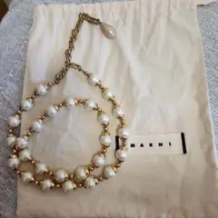 美品】LOHME ローム 3way チェーン パール ネックレス 箱付 - メルカリ