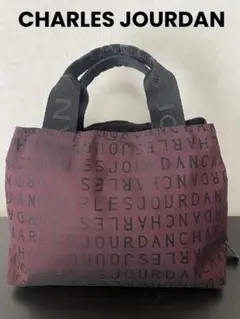 CHARLES JOURDAN ロゴトートバッグ ワインレッドのサムネイル