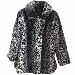 moussy マウジー ファーコート レオパード ラビット ロング 