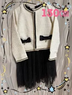 フォーマルドレスセット ホワイト・ブラック