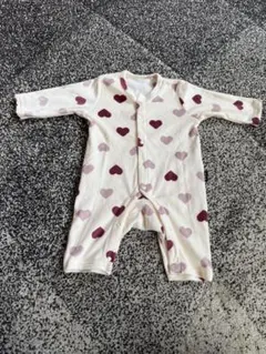 ハート柄ロンパース 60〜70cm