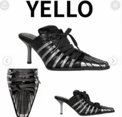 【美品】YELLO ミュール ポインテッドトゥ ブラック ホワイト Lサイズ YELLO ミュール ブラック ホワイト ポインテッドトゥ美品 - メルカリ