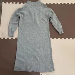 A DAY IN THE LIFE グレー タートルネックニット　ワンピース