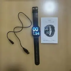 スマートウォッチ ブラック 本体 充電ケーブル付き
