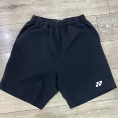 YONEX ブラック バドミントン　ニットハーフパンツ S ユニ