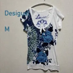 Desigual ⭐︎デシグアル⭐︎花柄Tシャツ⭐︎ラインストーンのサムネイル