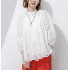 23区 【洗える】コットンエンブロイダリー キャミソールのサムネイル