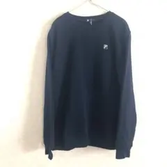 【 FILA 】ネイビー 薄手トレーナー LLサイズ