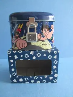 年代物◎鉄腕アトム鍵付き貯金箱◎サンリオ手塚治虫