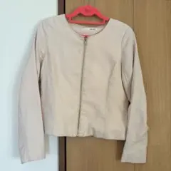 【新品未使用】ROYAL PARTY ノーカラージャケットピンク