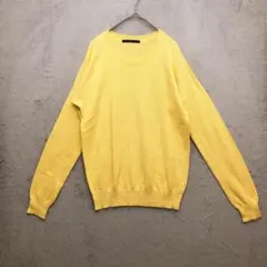 Moussy♡レディース クルーネックニット イエロー FREE