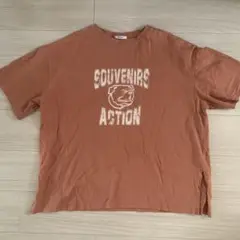 古着Tシャツ　オレンジ　サイズL