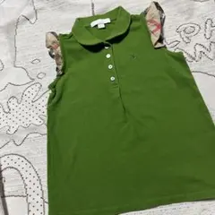 美品♡バーバリー♡ノースリーブポロシャツ♡6Yー１１６のサムネイル