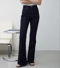 AZUL by moussy ワンウォッシュ　フレアデニムL