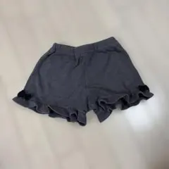 フリル付きリボンショートパンツ グレー