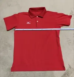 MIZUNO ポロシャツ 赤　スポーツウェア　テニス　バドミントンS（ユニ）のサムネイル