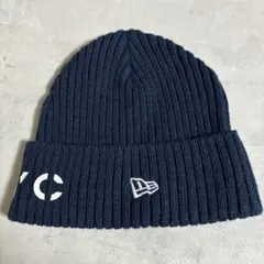 ニューエラ　ニット帽　フリーサイズ　ネイビー　NEWERA