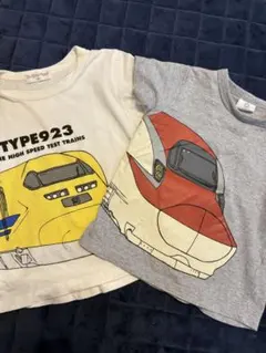 新幹線ドクターイエロー　コマチTシャツ2枚セット 90cm