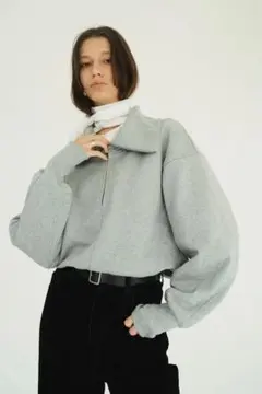 矢野未希子さん着♡RECTO レクト　グレー　スウェット　ジャケット　韓国 矢野未希子さん着♡RECTO レクト グレー スウェット ジャケット 韓国