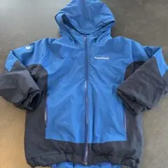 モンベル　140 スキーウェアスノボウェアジャケットアウター　青ブルー