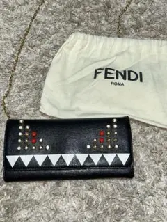 ⭐︎ 極美品 FENDI チェーンウォレット　バグズ　モンスター　スタッズ　長財布