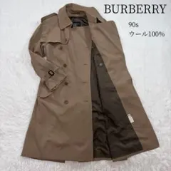 極美品 バーバリーズ トレンチコート ダブル ウール ライトブラウン