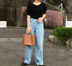 3Dコットンボリュームスリーブセーター (5分袖)