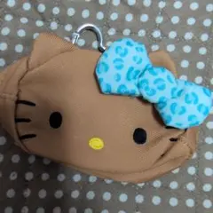 ハローキティ ヒョウ柄ポーチチャーム